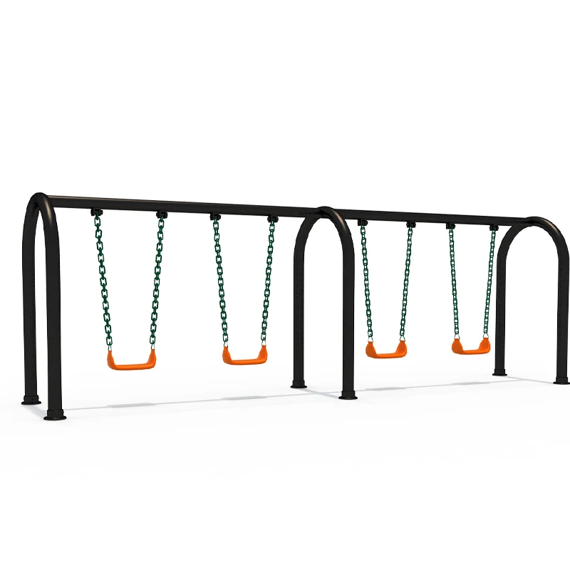 Outdoor Multi-Function Heavy Duty Swing Set, Kids Garden Playground Equipment, 6 in 1 Playset