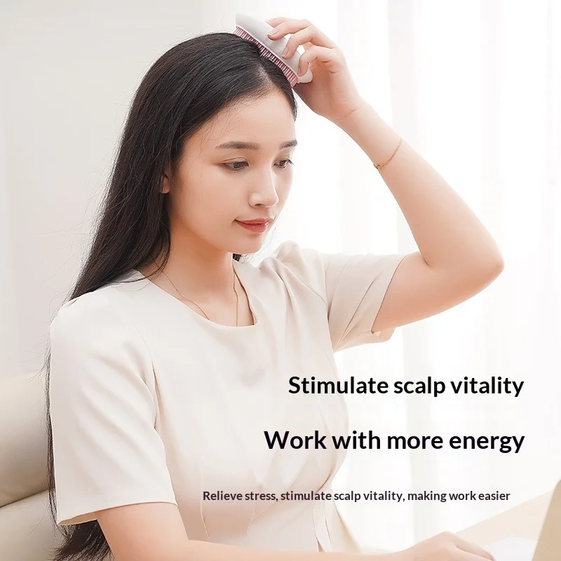 Electric Silicone Scalp Massager Mini Hair Scalp Massager Shampoo Shower Gel Diffuser Hair Cleaning Brush Scalp Massage Comb