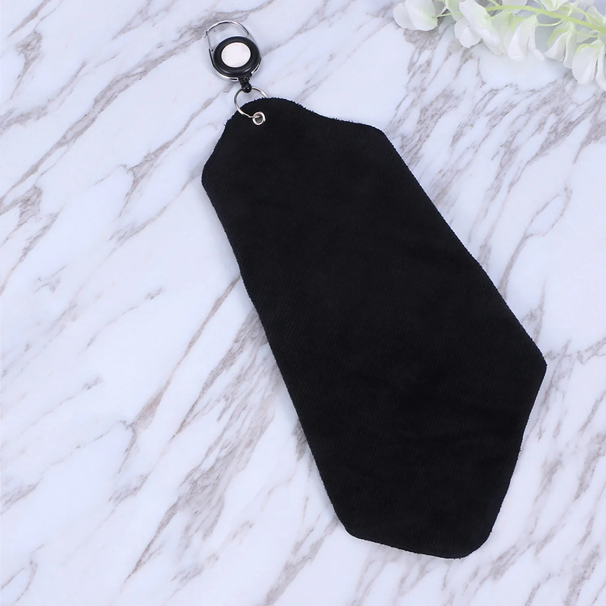 

Golf Towel Double-Sided Cotton Water Absorption Portable Outdoor Sports Towel High Breathability For Travel Mountaineering Black