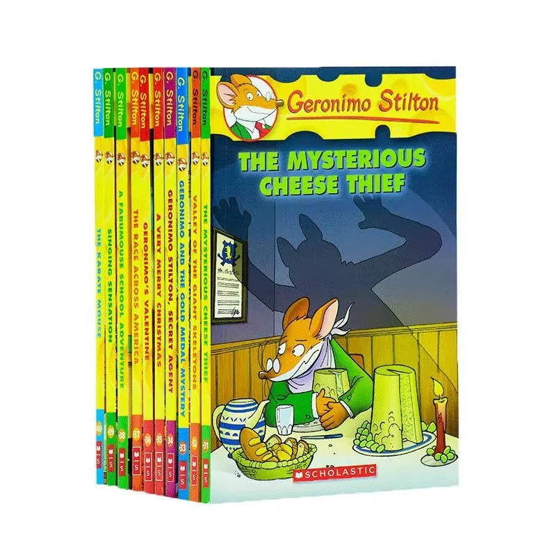 10 Books Geronimo Stilton 31-40 Adventure Explore Comic Fiction Parent Child Kids English Picture Storybook