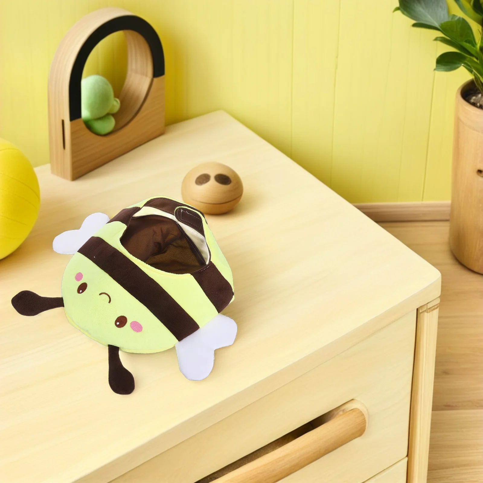 漫画ミツバチの頭飾りかわいい動物コスプレフルヘッドキャップソフト蜂コスチューム帽子パーティー誕生日クリスマス写真小道具