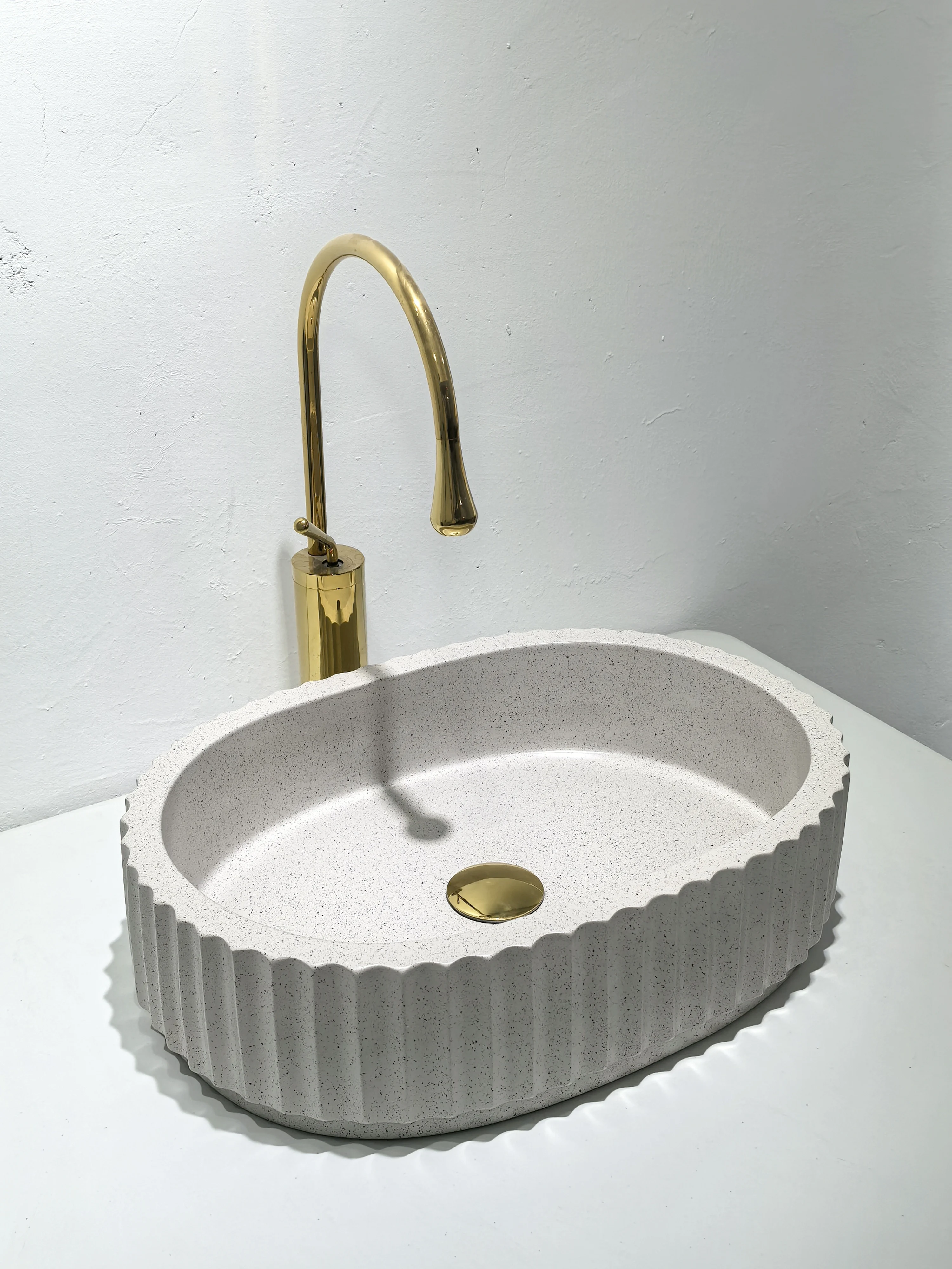 Multicolor Customize Artifical Stone Design Bathroom Sink Wash Basin Ceramic Counter Top Basin Countertop Sinks