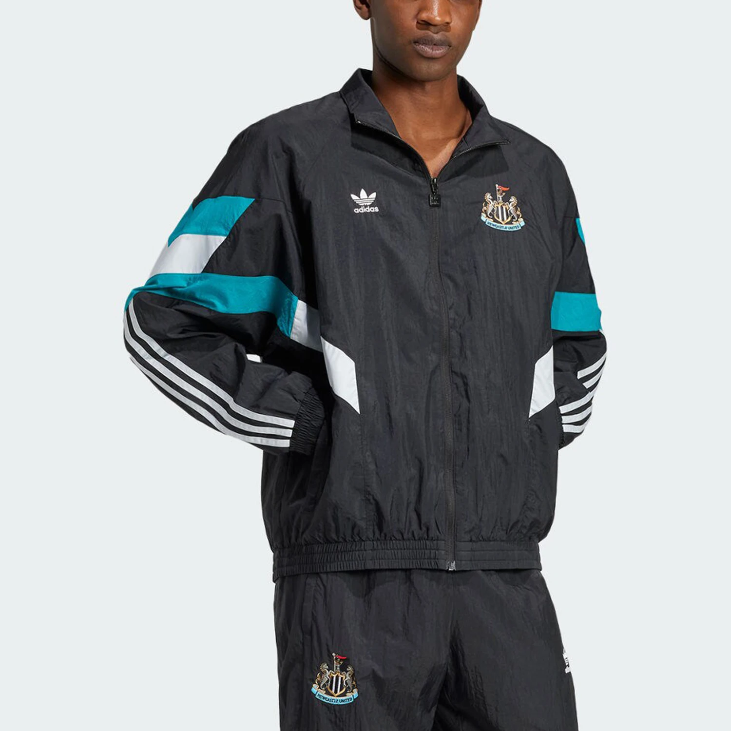 Adidas Authentic Three Leaves Men's Patch Loose Football Woven Jacket IX5155