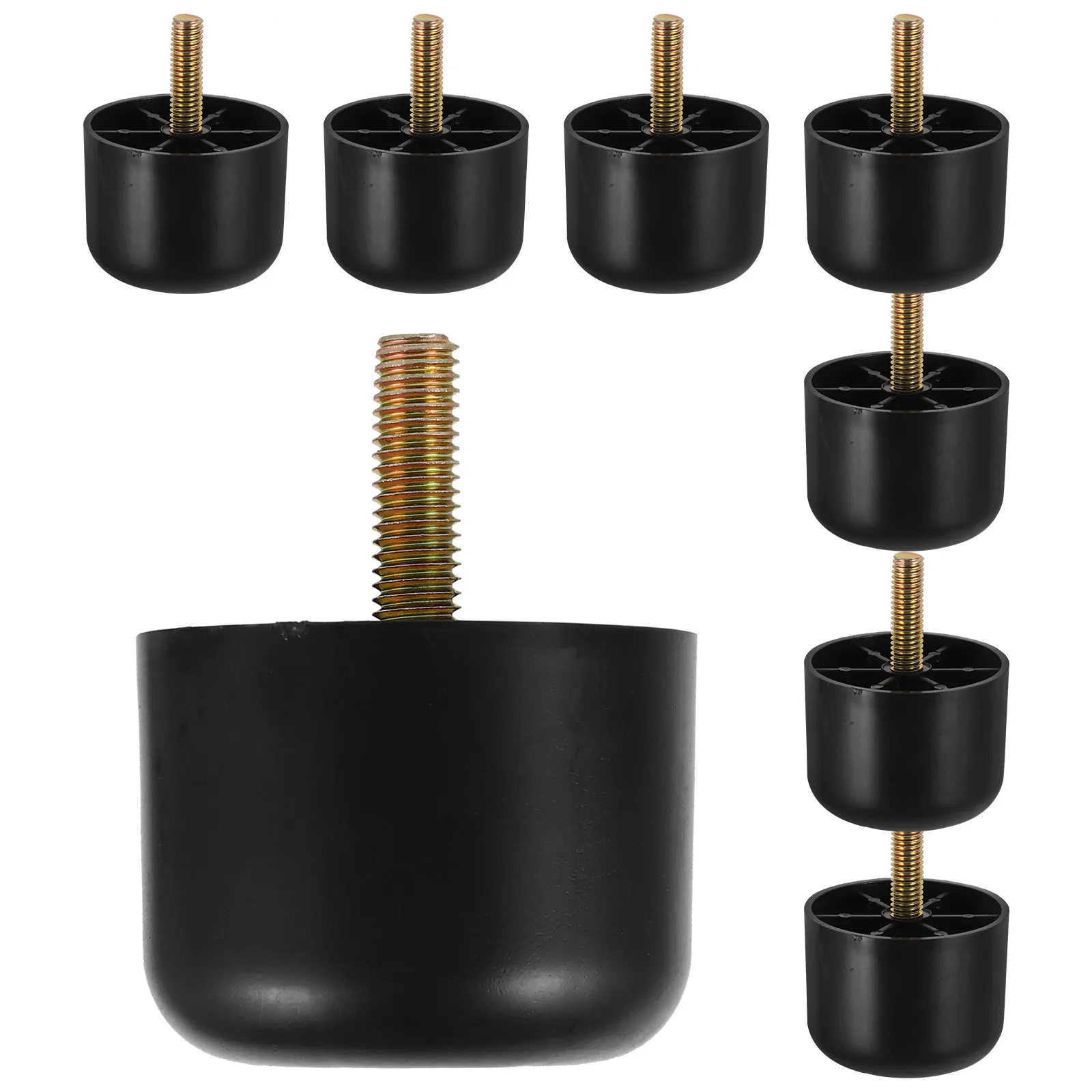 

8Pcs Round Plastic Furniture Legs Sofa Feet Replacement for Chair Table Cabinet Office Home Use Easy Installation Stability