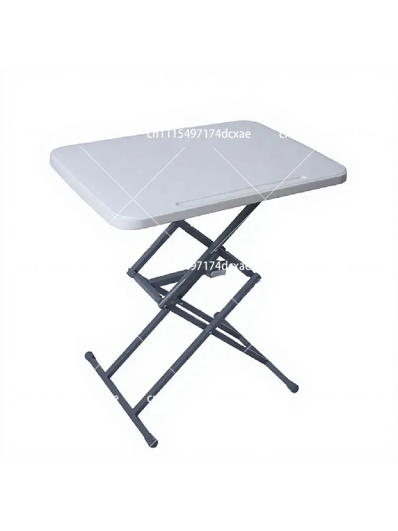 Adjustable Height Folding Desk, Compact Home Workstation for Reading, Learning, Computer, and Dining in Small Spaces