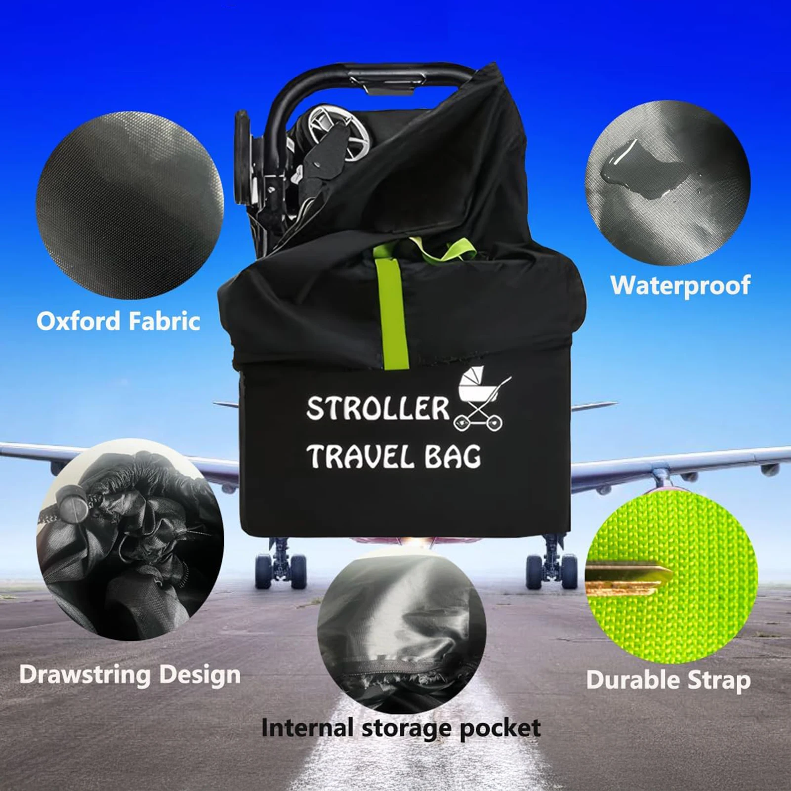 عربة طفل حقيبة سفر مع حزام الكتف عربة العالمي كيس لجميع الغبار المنظم عربات رياض الأطفال اكسسوارات مشاية أسرة أكياس