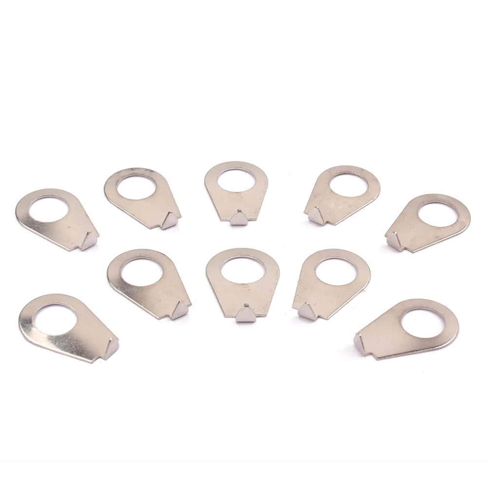 10 قطعة الغيتار الجهد غسالة استبدال الصلب مقبض مؤشرات ل-نمط المقابض الكروم دائم الصلب مقبض الغيتار