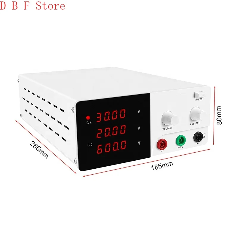 High-Power DC Power Supply For R-SPS3020 Four-Digit Display 30V 20A