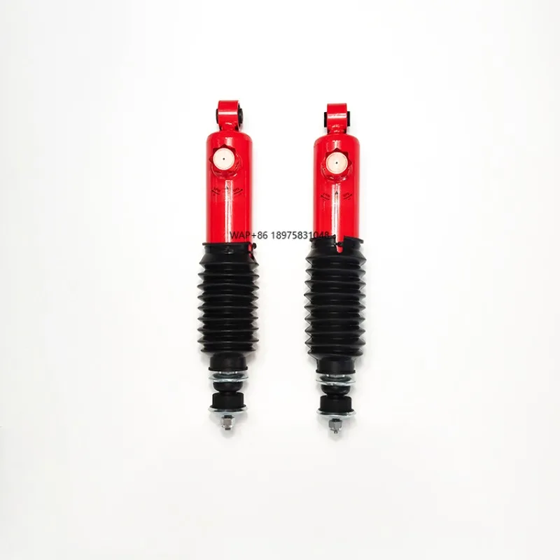 BJ40L High End Hydraulic Shock Absorber 6-Stage Compression Adjustable Red 58mm Diameter Pipes for Front & Rear