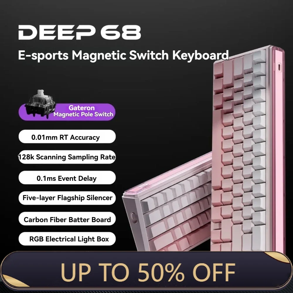

EWEADN DEEP68/80 Magnetic Switch Keyboard Wired Hot-Swap RGB Lightbox 8K Customi FPS Good-Looking Gaming Mechanical Keyboard