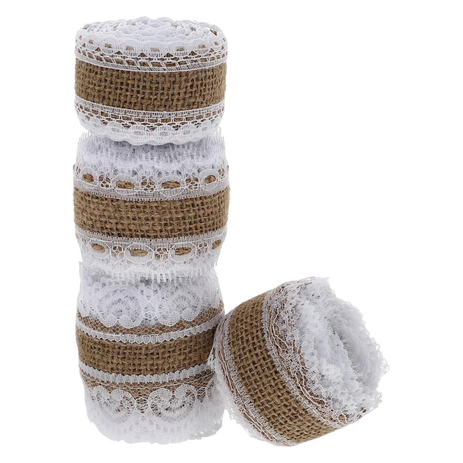 

4 Rolls Floral Lace Trim Ribbon Christmas Decorations DIY Sewing Craft Supplies Wedding