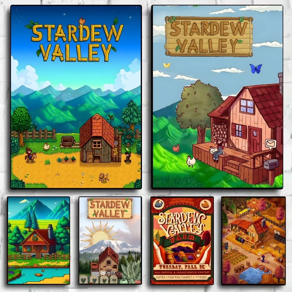 Stardew Valley Decor for Room Decors Poster HD art sticky wall waterproof home living room bar decoration