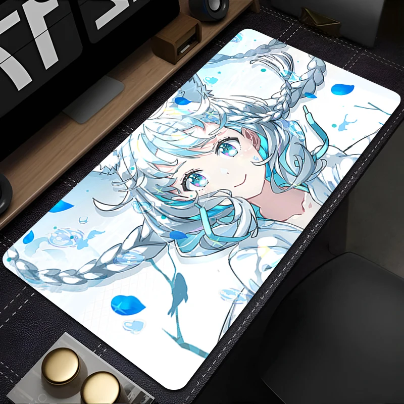 Mouse Pad Computer Keyboard Pad Carpet Large H-hololive Shirakami Fubuki xxl Gaming Accessories Mousepad PC Gamer Desk Mat Table