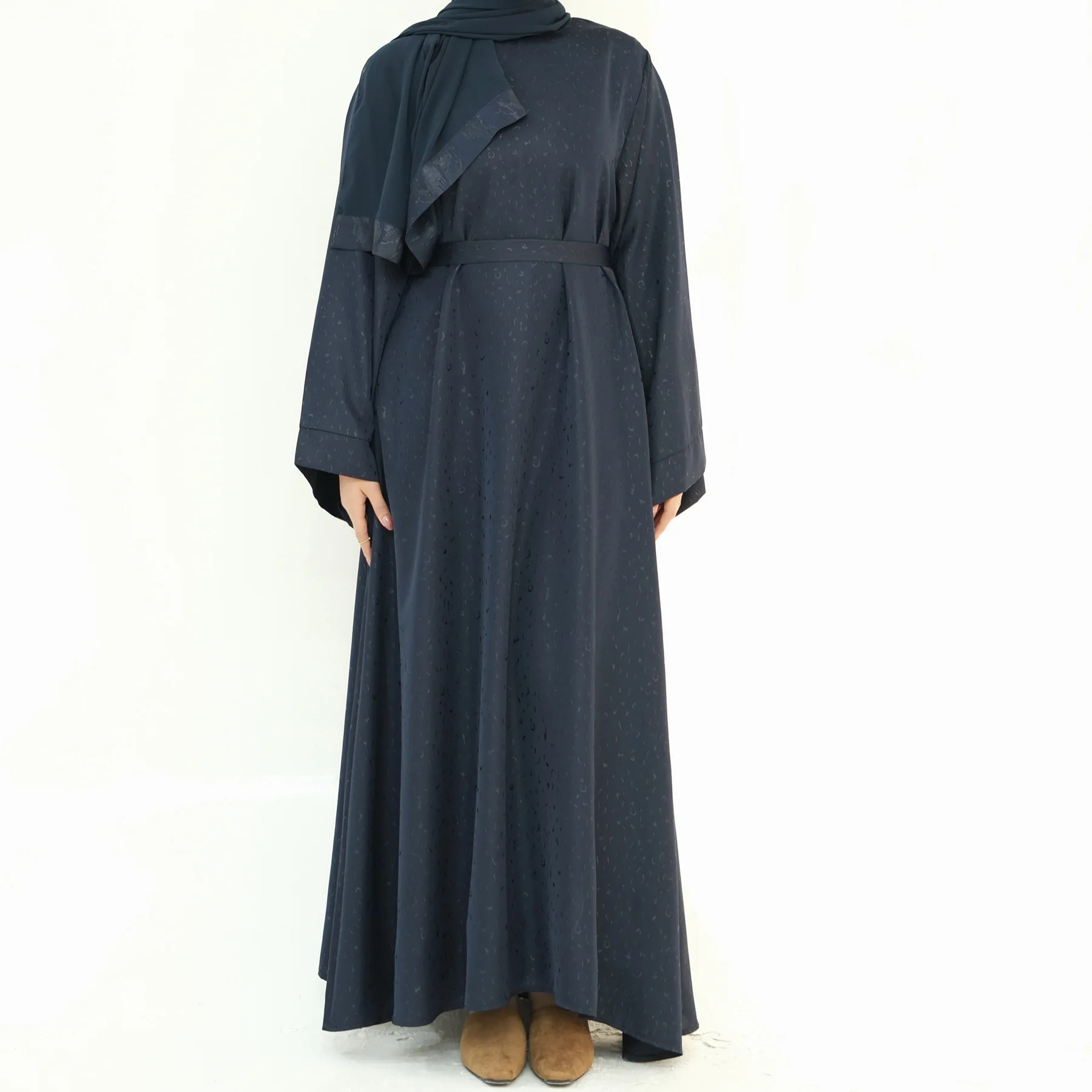 

Eid Djellaba Modest Women Turkey Abaya Muslim Dress Long Sleeve Dress Ramadan Dubai Kaftan Islamic Clothing Robe Musulmane Femme
