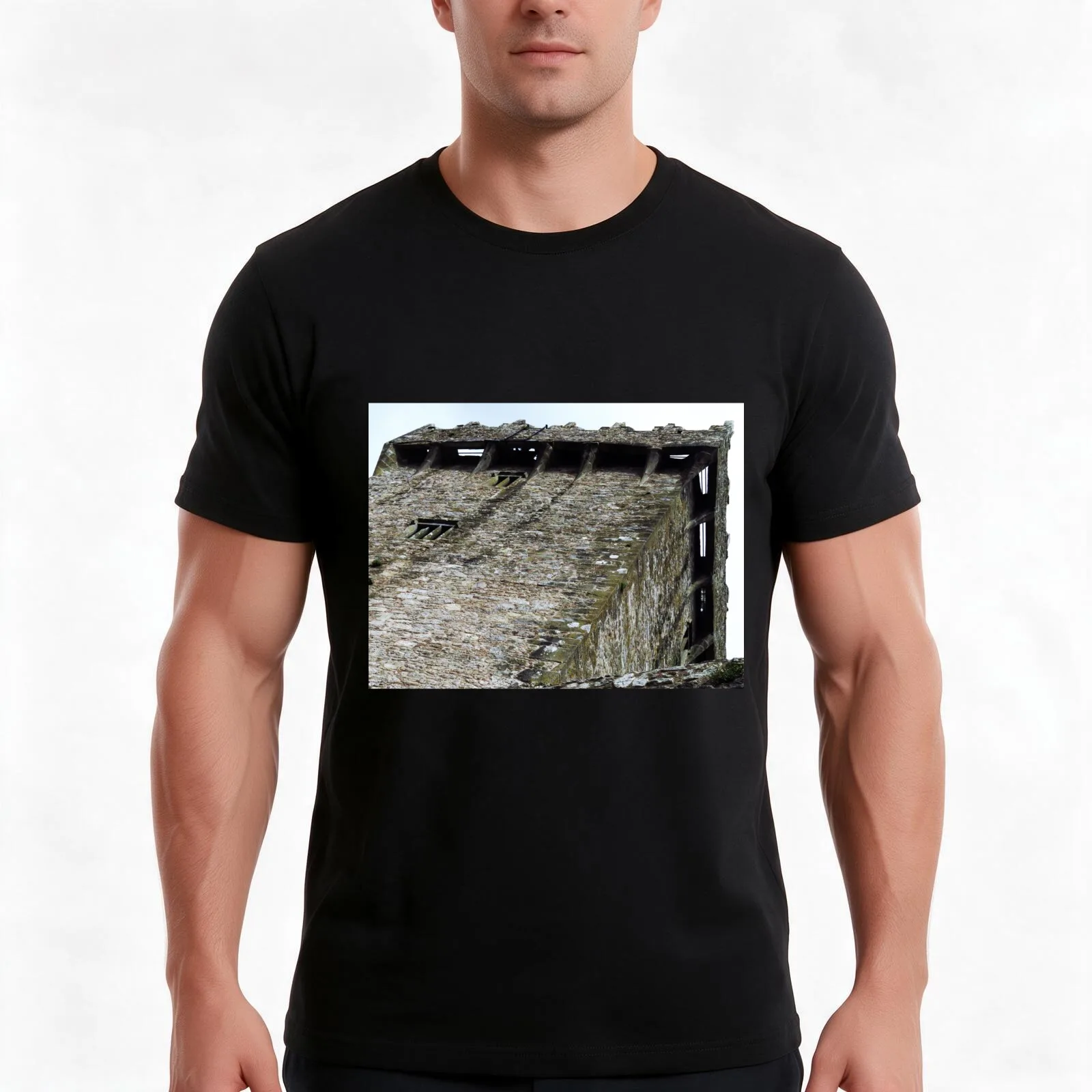 Under The Blarney Stone, Blarney Castle T-Shirt, Summer Casual Cotton Tee, Oversized Streetwear Tops, Vintage Graphic Print