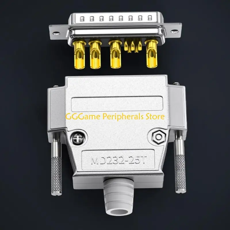 U55B 30Amp D-Sub Connector - Male and Female 9W4 5+4 Pin Configuration, High Current Power Mixed Contact, PCB Mount Locking