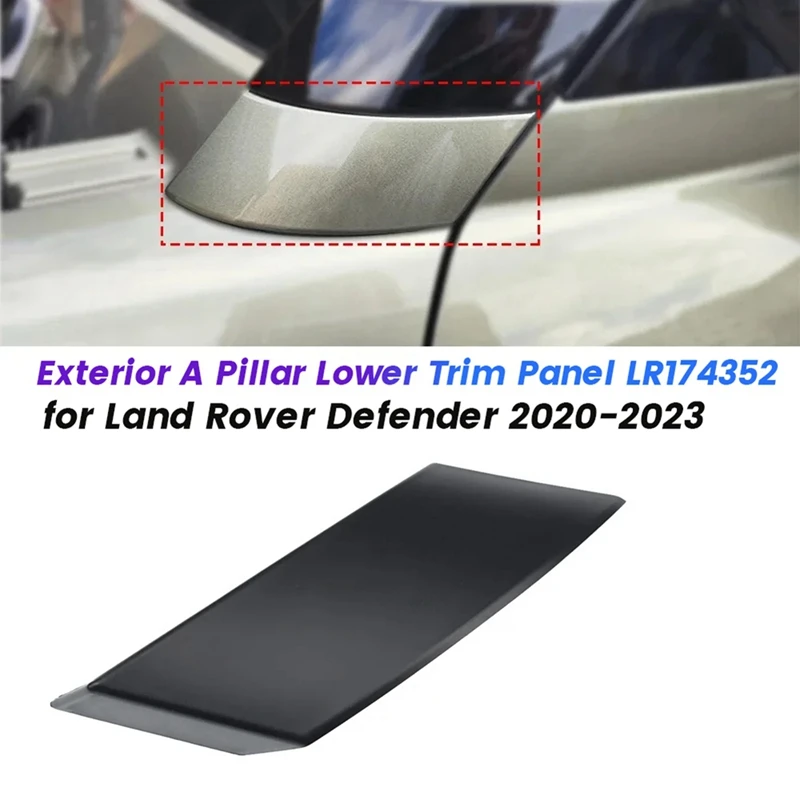 

A Pillar Lower Trim Panel For Land Rover Defender 20-2023 Exterior Pillar Decorative Cover-A58X