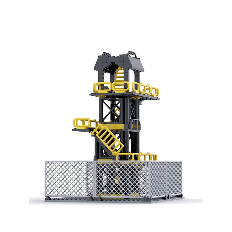 WW2 軍事基地監視塔武器ガードセンチネルタワーキャンプモデル DIY シーンアクセサリー少年ビルディングブロックおもちゃギフト
