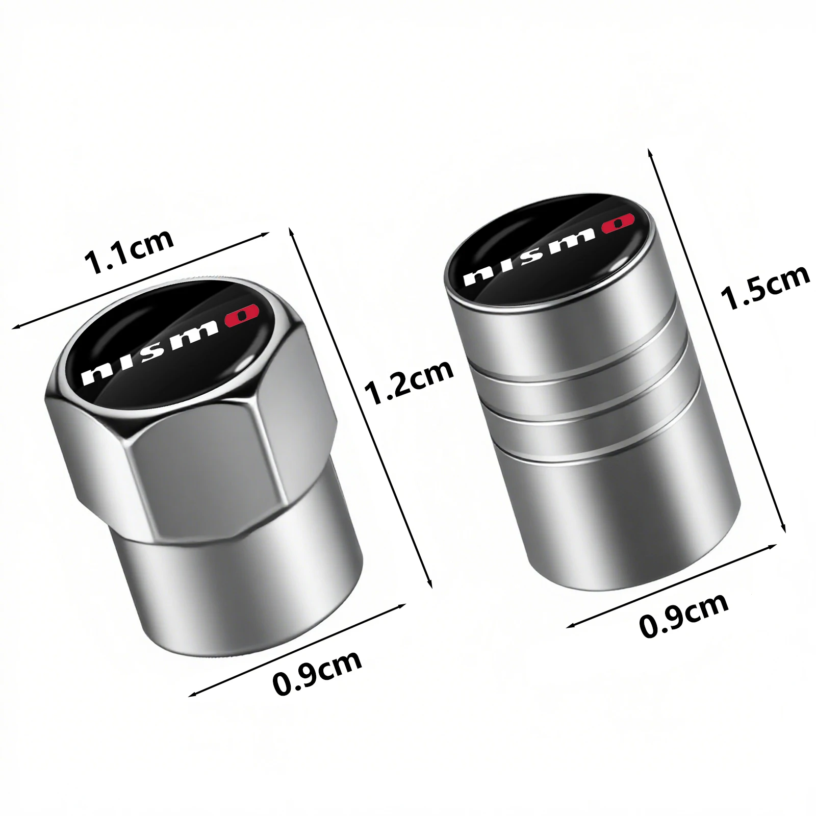 4pcs Metal Car Wheel Tire Valve Caps Stem Case Covers Accessories for Nismo Nissan 370Z Coupe Roadster Z34 2009-2020 GTR Juke