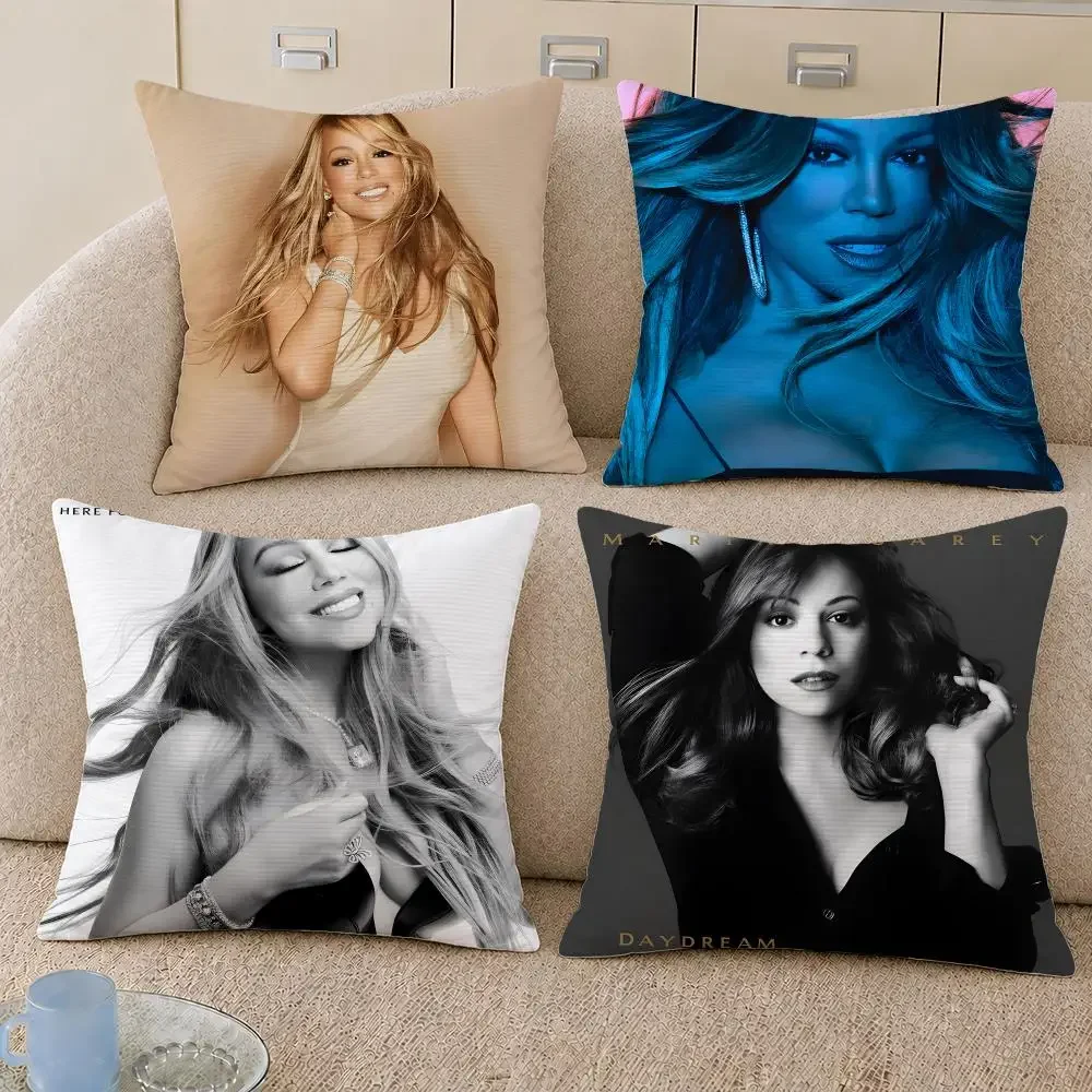 Singer Mariah Carey Songbird Supreme Cushion Cover Decorative Pillowcase Soft Short Plush Cozy Durable Sofa Home Decor Items