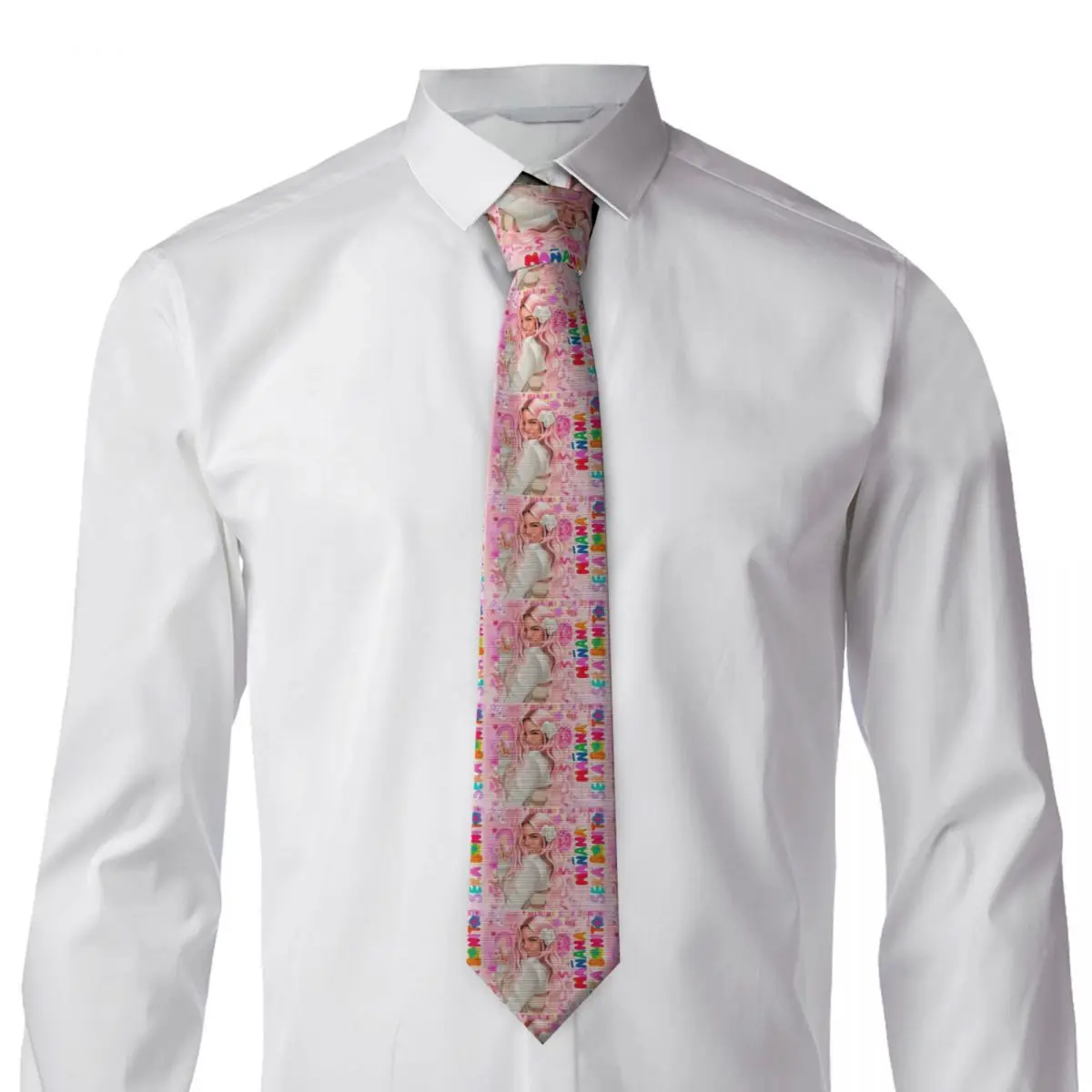 Karol G Happy Valentines Day (2) Necktie for Men Silk Polyester Slim Neck Ties Wedding Business Tie Casual Gravatas