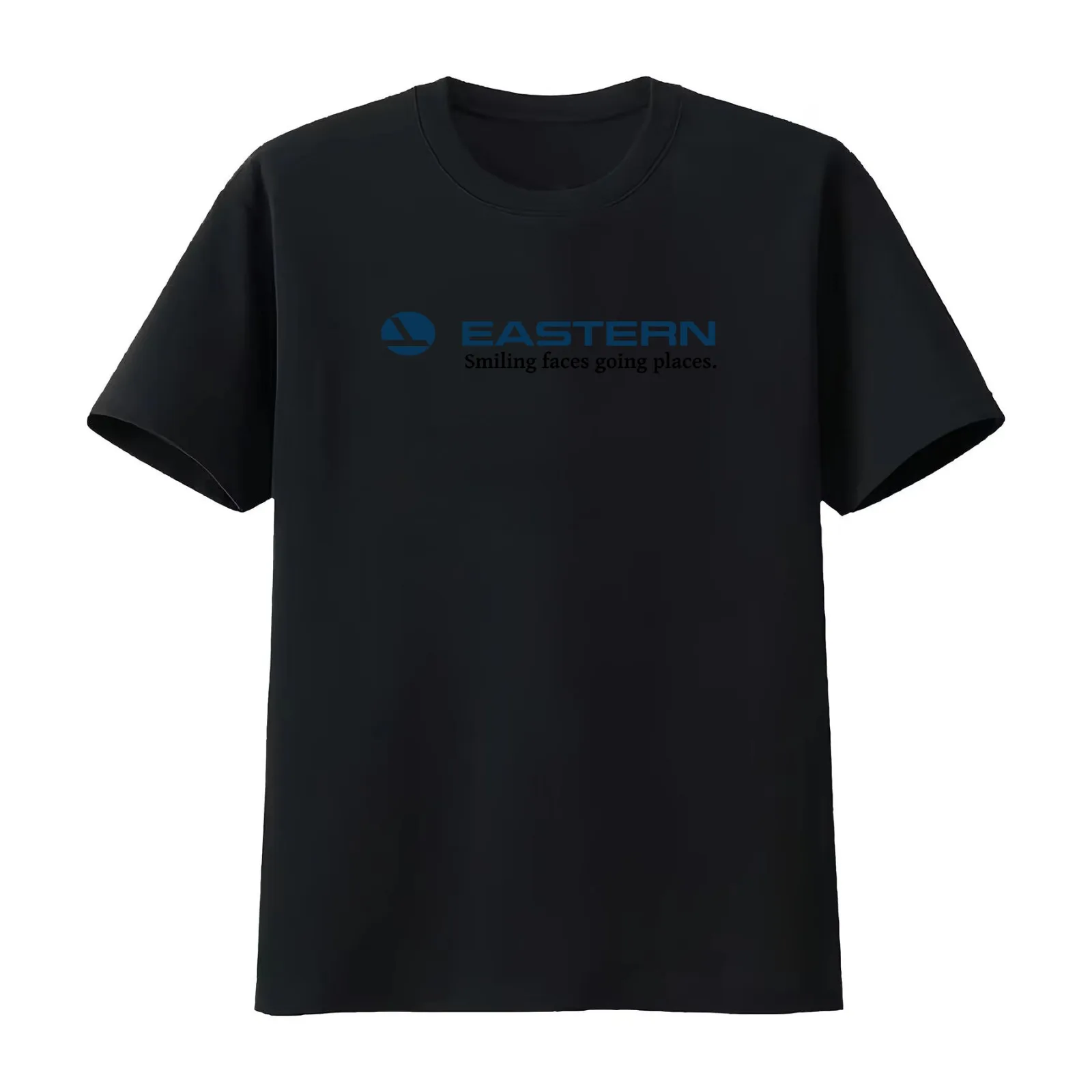 Eastern ad logo Smiling faces going places T-Shirt Summer Casual Cotton Tee Oversized Streetwear Tops Vintage Graphic Print
