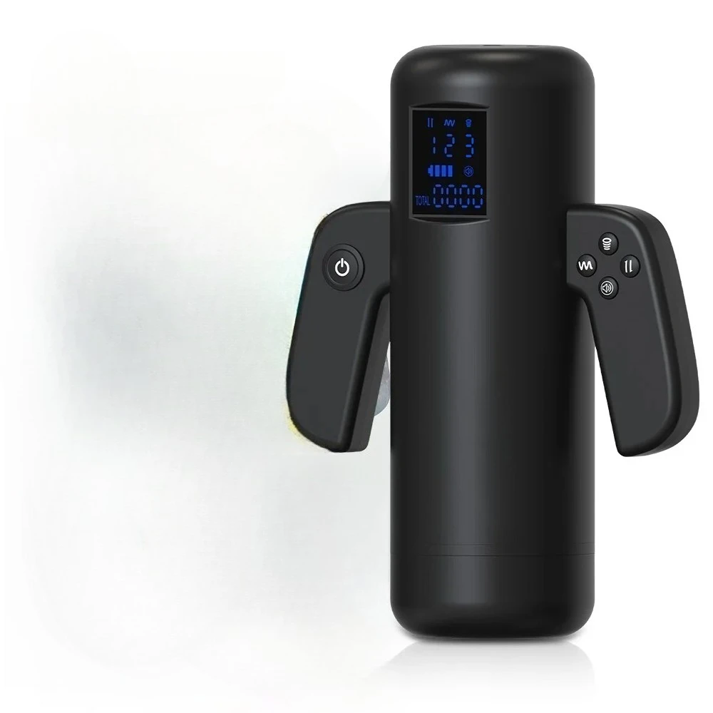 Automatic Male Masturbator Cup Thrusting Sucking Vibrating Heating Masturbation Electric Penis Pump with Handle for Men Sex Toys