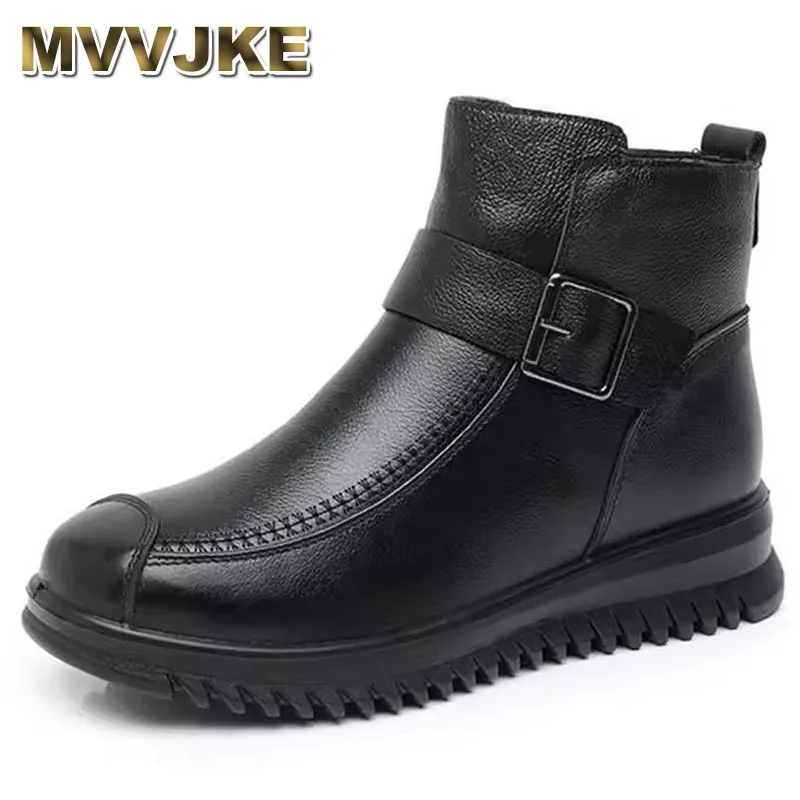 hiver-femmes-chaussures-en-cuir-veritable-impermeable-chaud-en-peluche-noir-dames-bottes-de-neige-femmes-cheville-bottes-plates-mere-chaussons