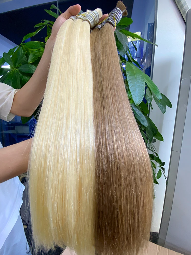 Shinehair 613 Blonde human hair braiding Hair Extensions Unprocessed Hair Bulk Brazilian Bundles Straight 100% Real Virgin Hair