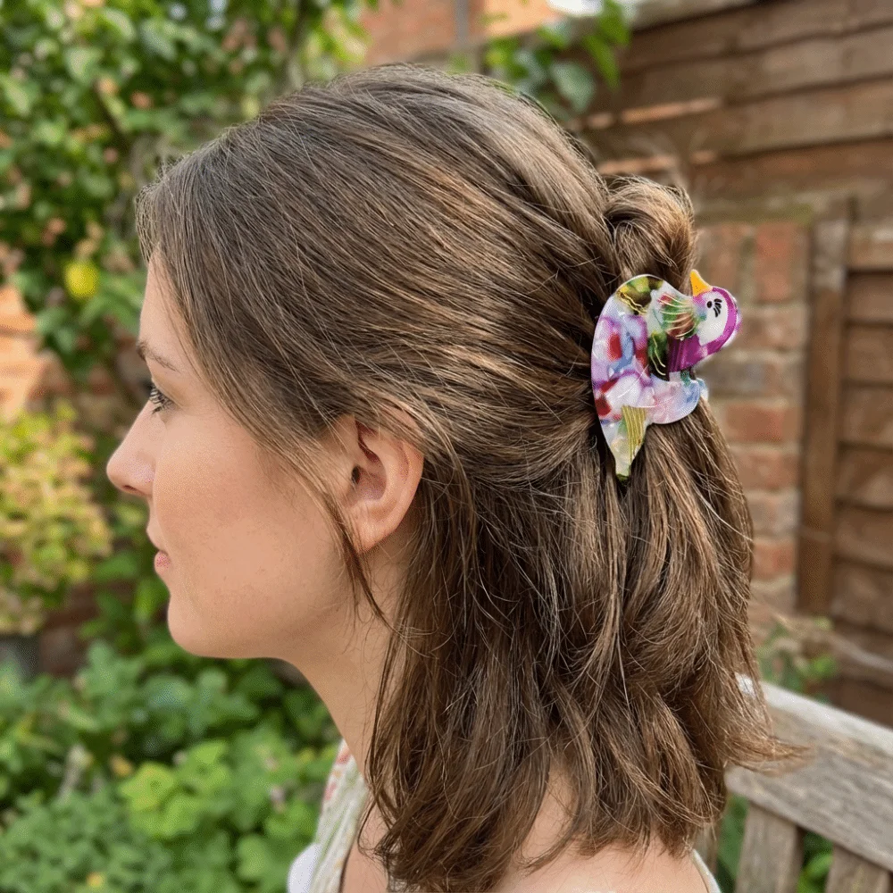 

Sweet Parrot Acetic Acid Hair Claw Swallow Penguin Bird Hair Clip Headwear Duck Cartoon Animal Shark Clip Travel