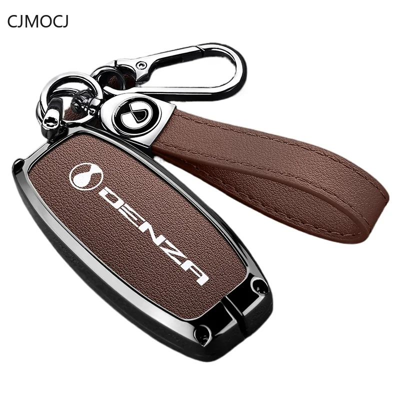 Premium Zinc Alloy Key Cover Case for DENZA D9/N7/N8 - Protective Anti-Drop Key Fob Shell Keybag Keychain