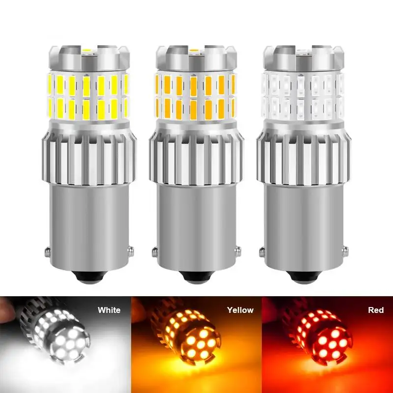 

1 шт. Canbus 1156 P21W BA15S BAU15S BAY15D 1157 P21/5 Вт светодиодные лампы T20 7440 7443 автомобильный указатель поворота стоп-сигнал лампа заднего хода