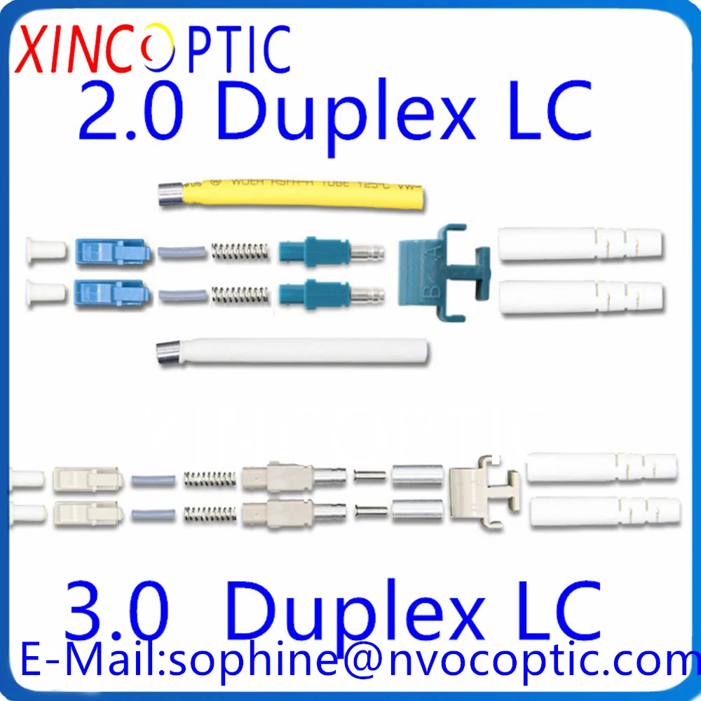 

LC/UPC 3.0mm SM OM3 OM5 Duplex Ceramic/Zircon Single/Multi Mode Fiber Optic Connector,LCAPC 9/125 Dual Optic OM1 OM2 Connectors