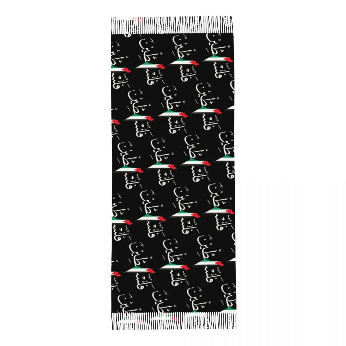 Arabic Palestine Flag Shawl Wraps Women Warm Long Soft Scarf Pashminas Shawl Scarves