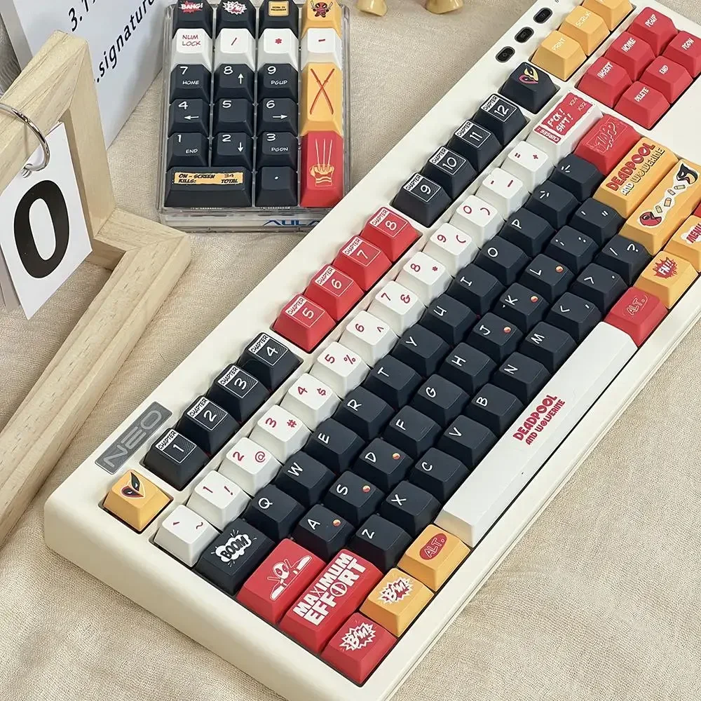 أغطية مفاتيح ذات موضوع أصلي - 55 مفتاحًا - ارتفاع المصنع PBT لوحة مفاتيح ميكانيكية كاملة للتسامي بخمسة جوانب