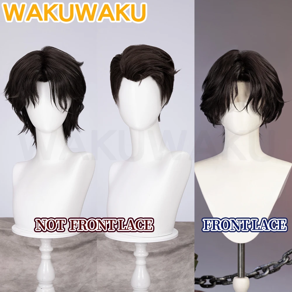 Jayce Wig Game LOL Cosplay WakuWaku Men 28cm Short Hair Arcane Season 2 Jayce Cosplay Front Lace Wig Free Cap Wig Christmas