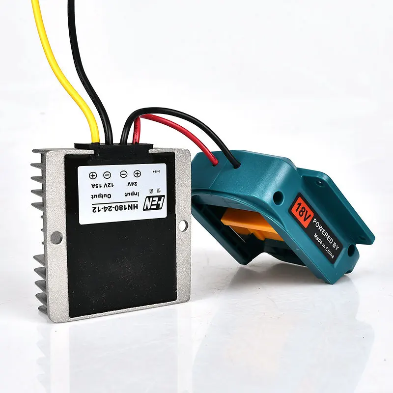 

Regulator Step Down Converter 18V To 12V Adapter For Makita 18V Li-ion Battery 180W DIY Adapter Automatic Buck Boost Converter