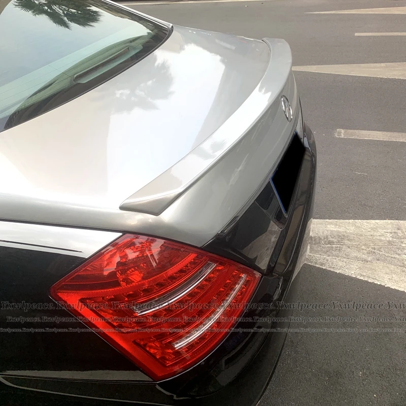 For Mercedes S Class W221 Spoiler S320 S400 S420 S450 S600 2006-2012 AMG Style ABS Plastic Rear Trunk Wings