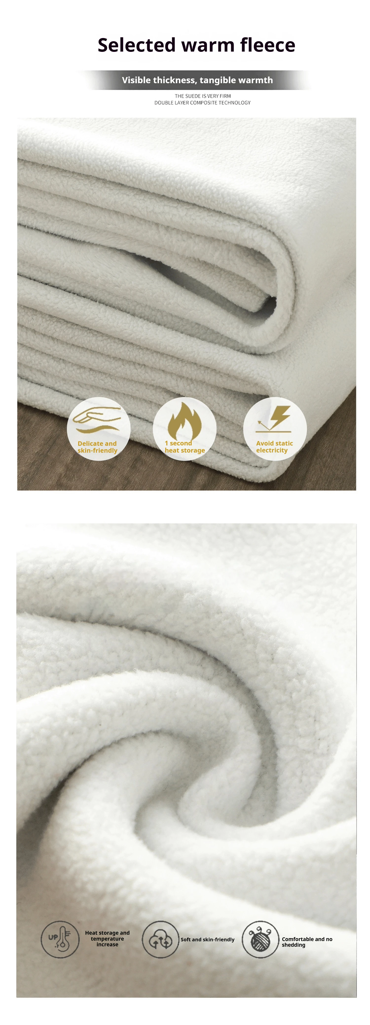 DUKEEN Herren-Jogginghose, 400 g, schweres Material, gerades Bein, Baumwollmischung, weite Passform, lässige Sporthose für Frühling und Herbst – Detail 3