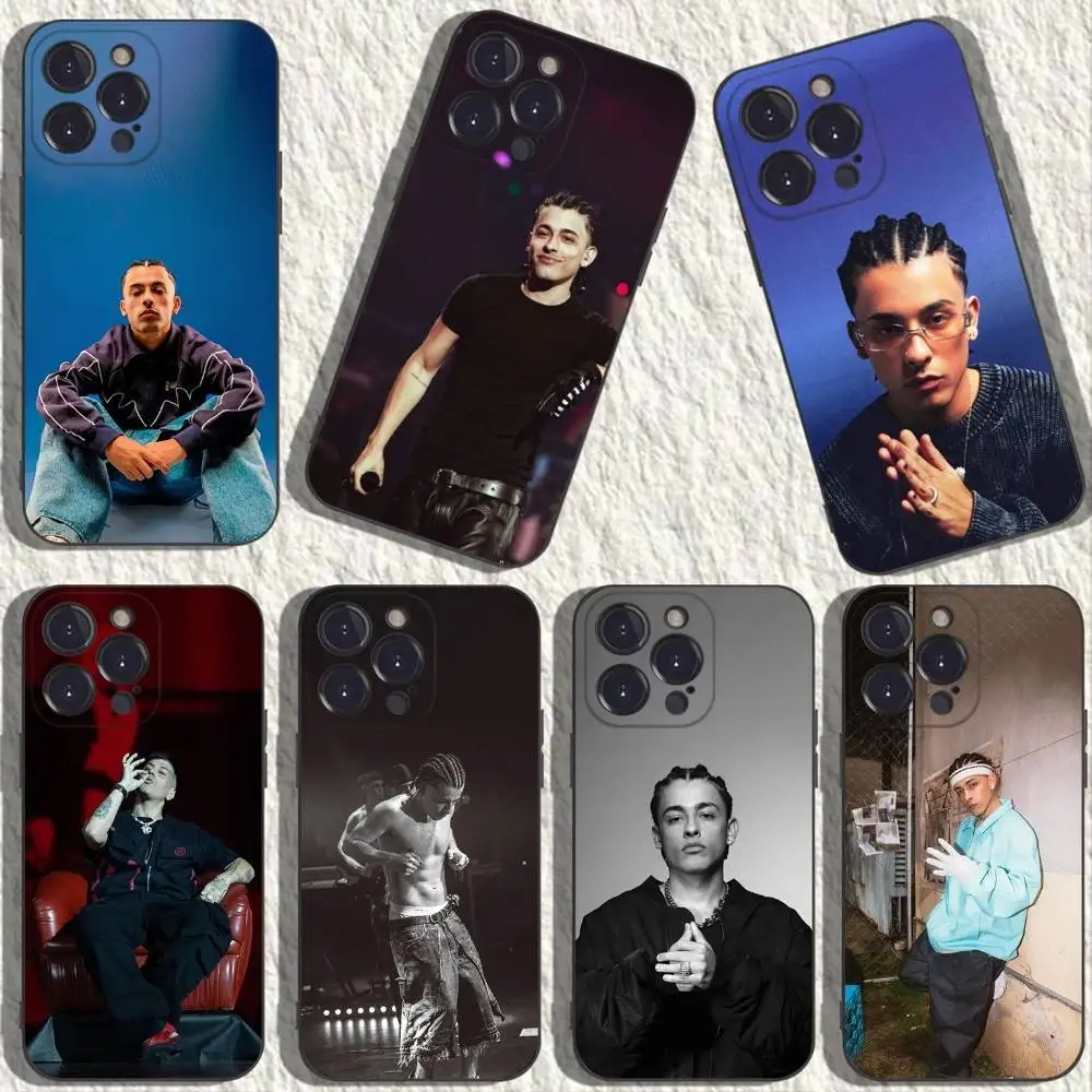 

Trueno Rapper Phone Case For iPhone 17,16,15,14,13,12,11,Plus,Pro Max,XS,X,XR,SE,Mini,8,7,Soft Silicone Black Cover