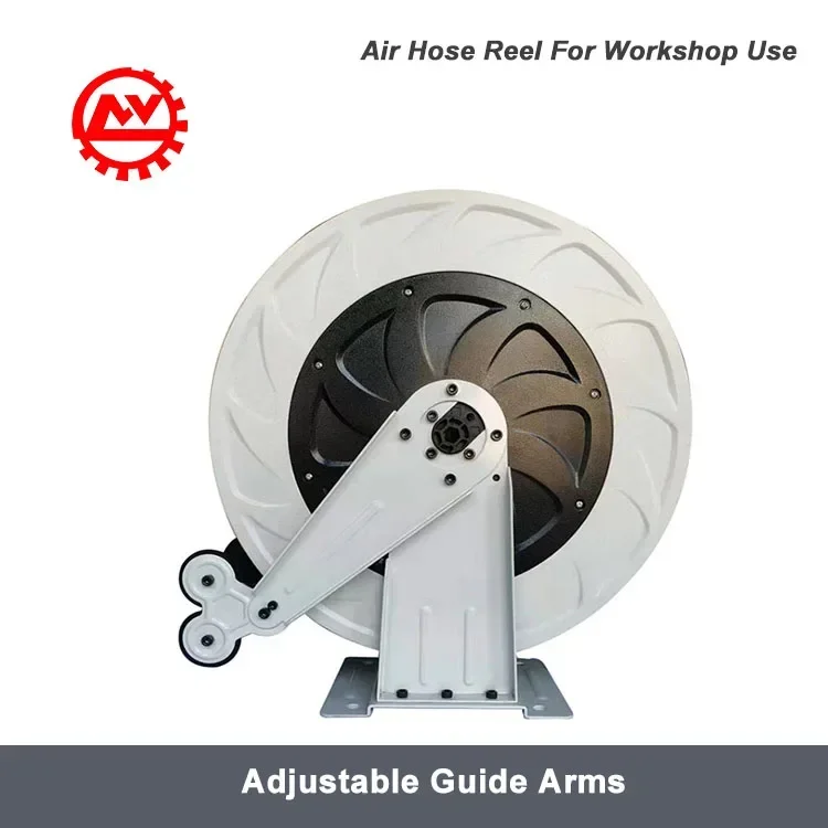 High Pressure Heavy Duty Spring Driven Steel Construction 1/2 Inch Industrial Grade Retractable Automatic Air Hose Reel