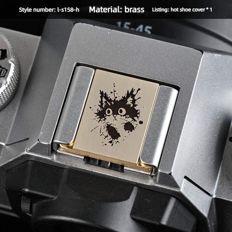 Metall-Kamera-Blitzschuhabdeckung passend für Fujifilm XT2 XT3 XT10 XT20 XT50 X100V X100VI XT30II XT30III mit Gewindeknopf-Set