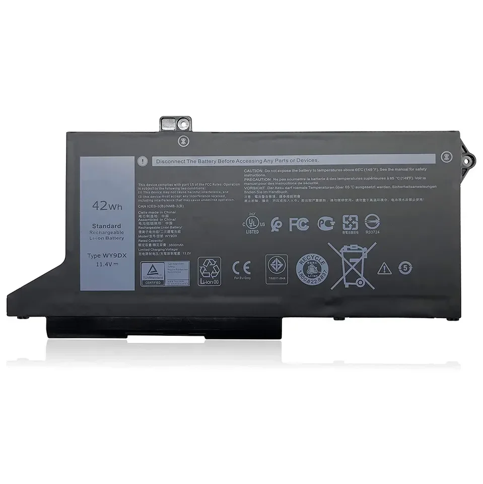 JGTM WY9DX 11.4V 42WH bateria de substituição para laptop para DELL Latitude 5420 5520 Precision 3560 1k2cf 75x16 Wk3f1 M3kcn Rj40g