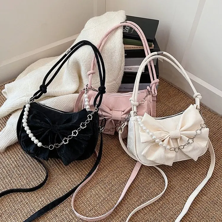 Cloud  Knot Folded Chain Women's Bag Versatile Underarm  Bag Fashionable Spring Season Universal Audience
