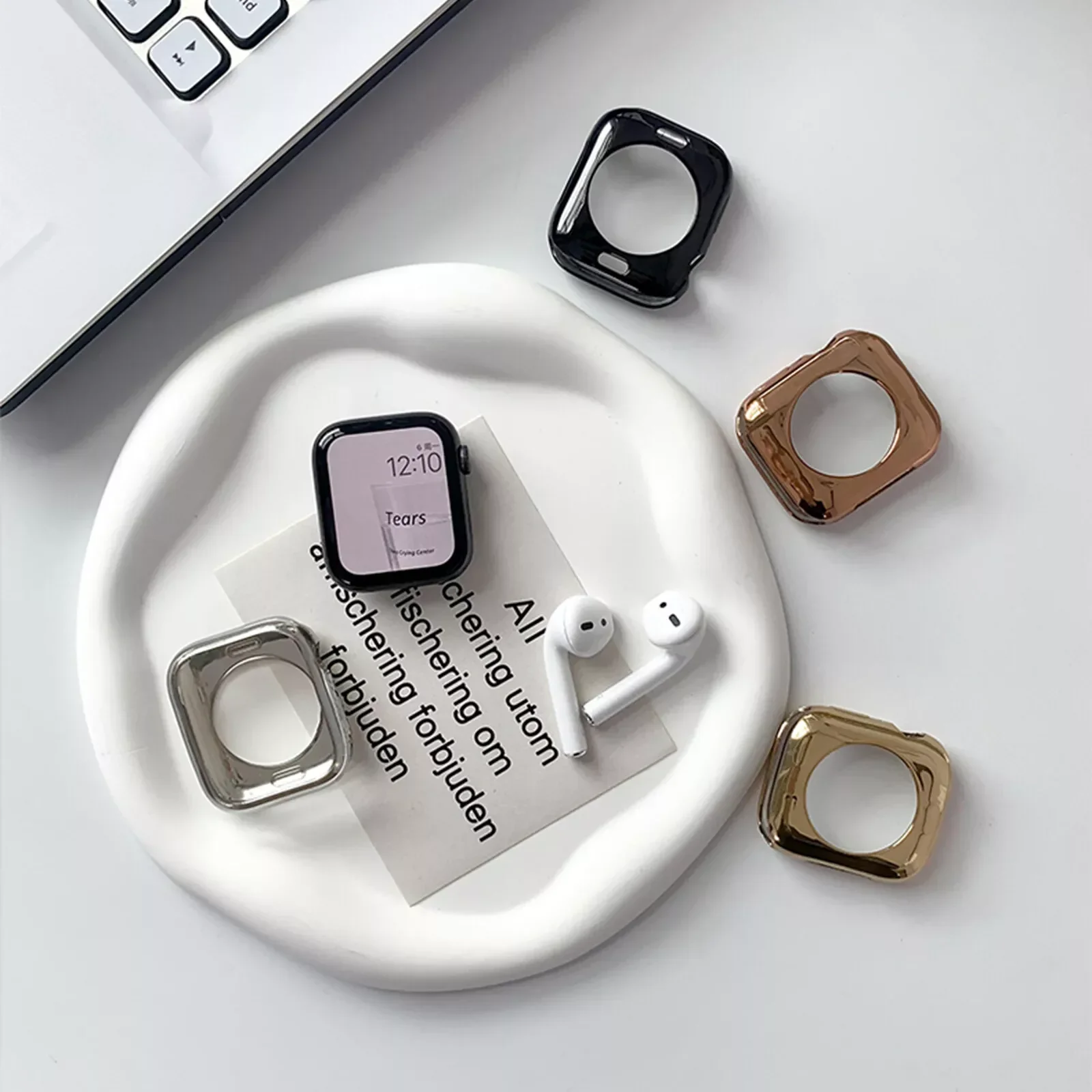 Etui TPU do Apple Watch Series 10 9 8 7 42 mm 46 mm 41/45 mm Bez ekranu Pełna osłona zderzaka do iWatch 6 5 4SE 40/44 mm 38 mm