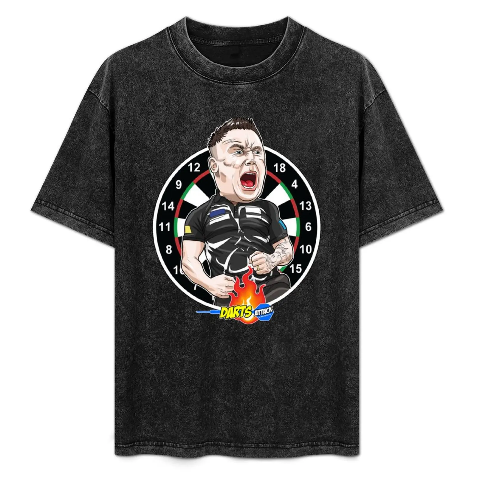 

Caricatura Gerwyn Price by Darts Attack T-Shirt Big Size Short Sleeve Tee for Men