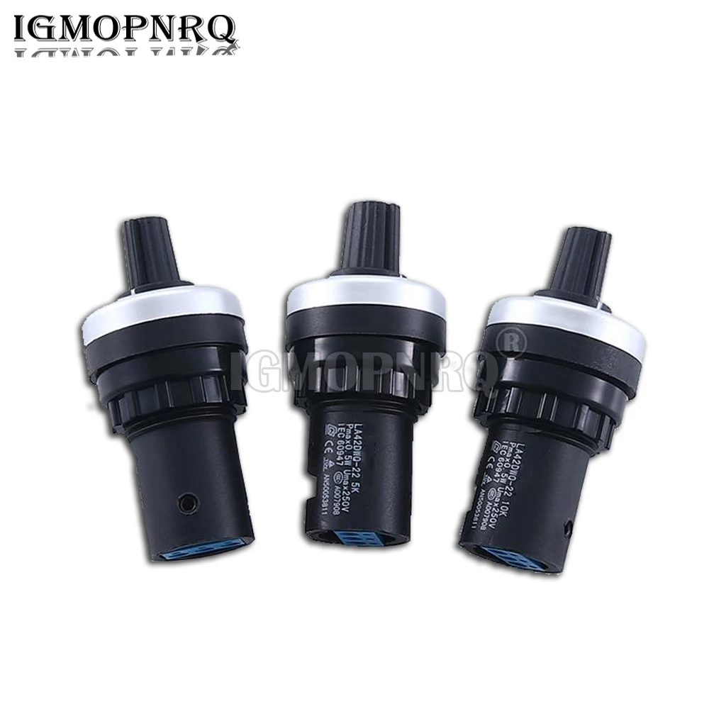1PCS LA42DWQ-22 Diameter Pots Rotary Potentiometer Converter 1K 2K 5K 10K 20K 50K 100K 22mm Governor Inverter Resistance Switch