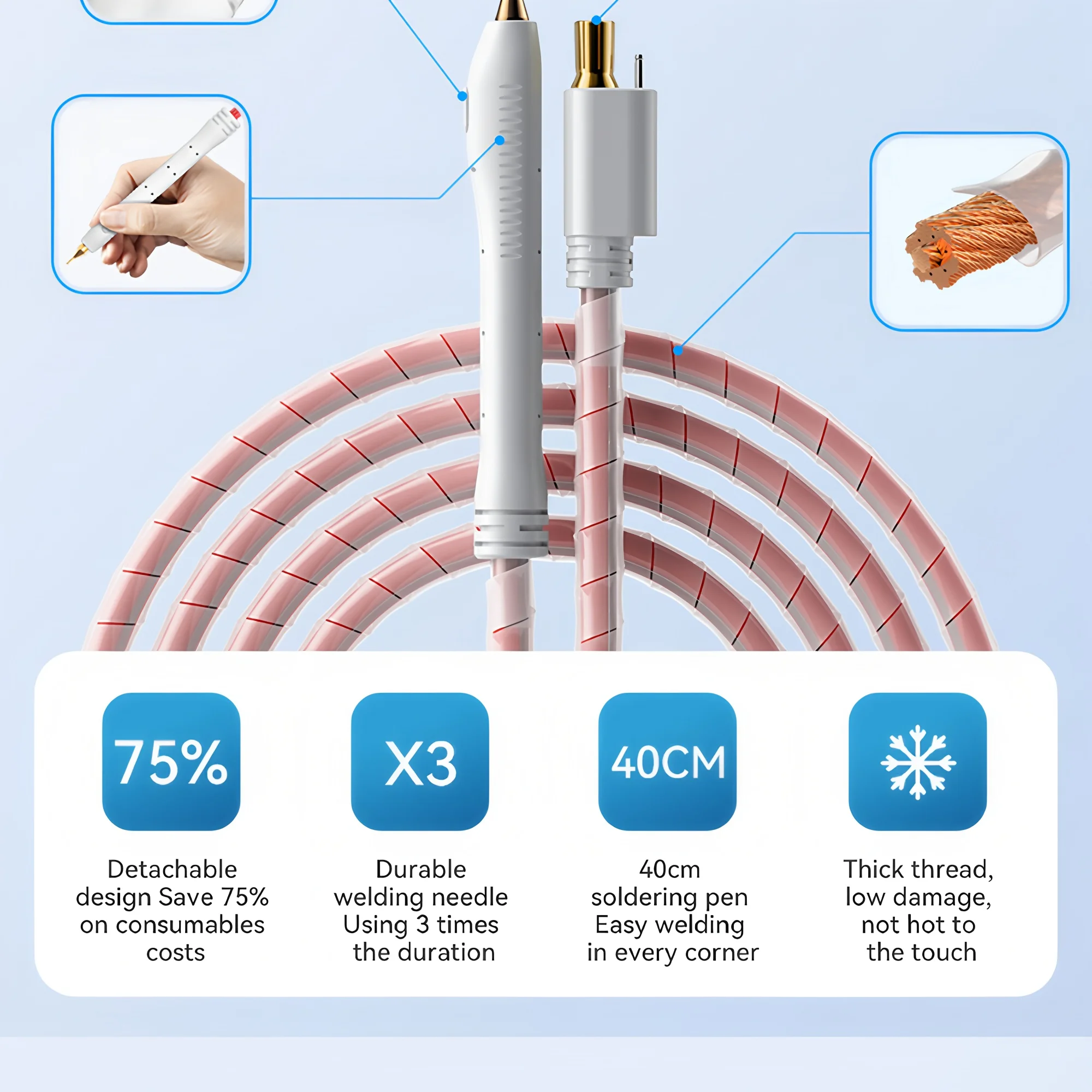 AWithZ UK3 Tragbarer Batterie-Punktschweißer 1650A für 18650 21700 32700 Zellen, Nickelstreifenschweißen, automatische Touch-Pen-Fußpedalsteuerung – Detail 10