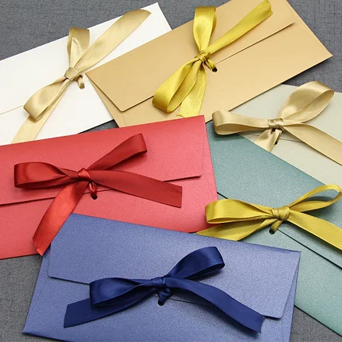 20pcs/lot Envelopes European Retro for Business Birthday Wedding High Grade Invitation Card Gift Message Silk Scarf Envelopes