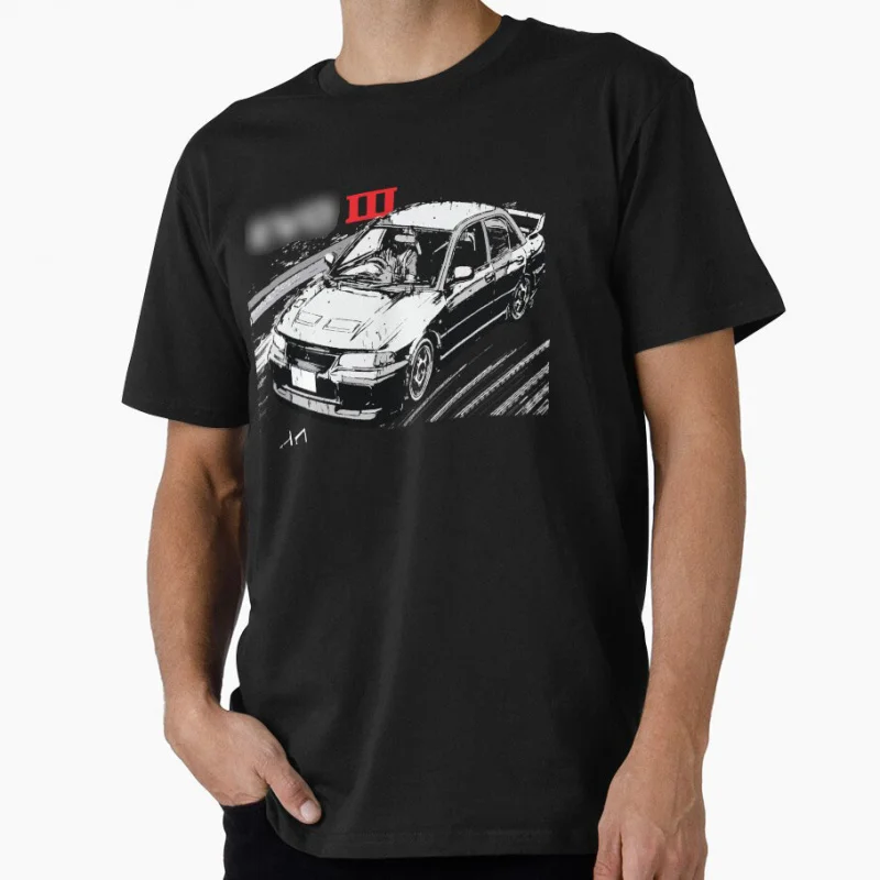 

0128 Initial D - Retro Mountain Drift Racing Manga Gift T shirt Street Racer Anime Graphic clothes 100% cotton All size Tops